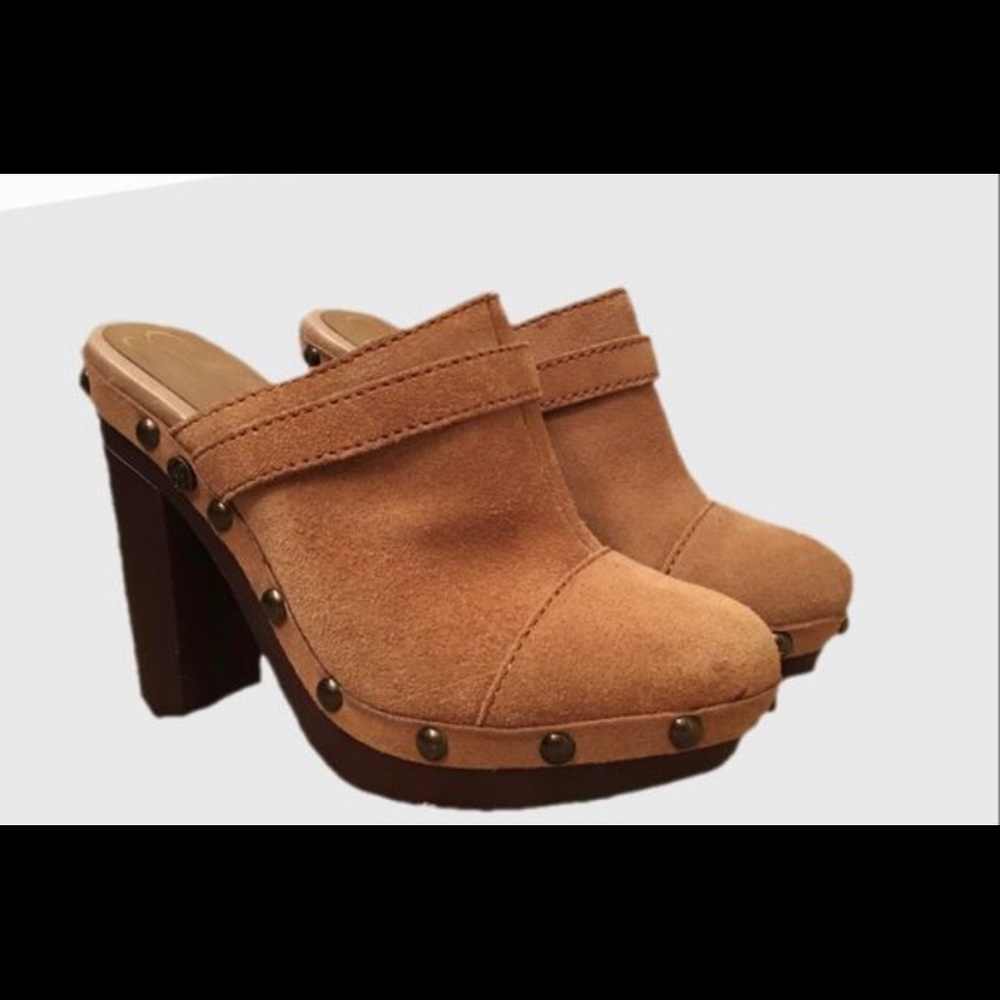 Jessica Simpson caral clogs suede upper sz 7